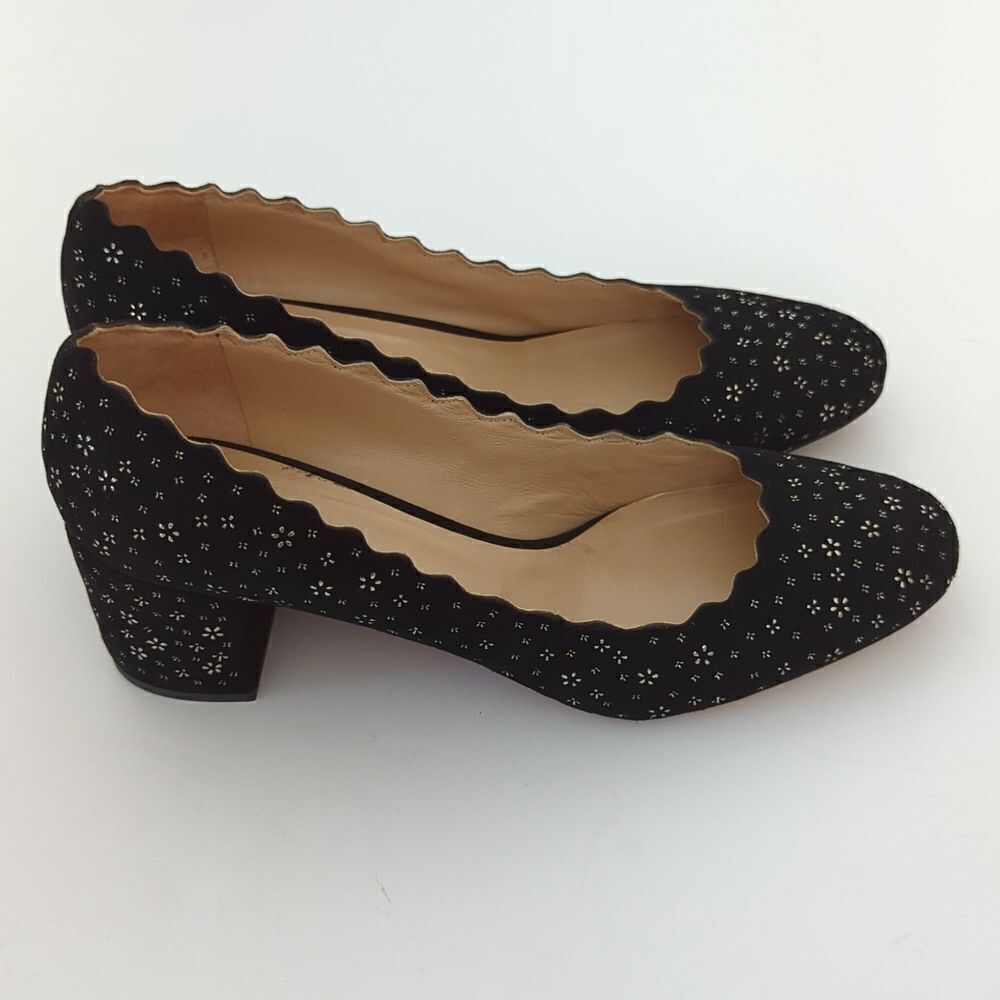Chloe Lauren Block Heel Pumps Size 9 1/2 - Picture 4 of 11